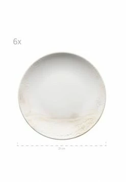 MÄSER Teller-Set, Steinzeug Ossia Weiß/ Beige -KARAFFEN-KRUEGE Verkäufe unnamed file 1049