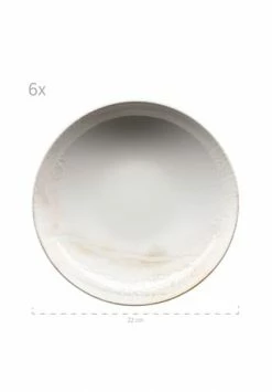 MÄSER Teller-Set, Steinzeug Ossia Weiß/ Beige -KARAFFEN-KRUEGE Verkäufe unnamed file 1050