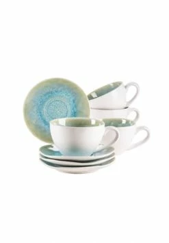 MÄSER Tassen-Set, Steinzeug FROZEN Grün