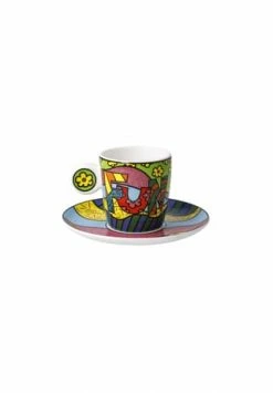 Goebel Espressotasse Romero Britto - Fun Bunt -KARAFFEN-KRUEGE Verkäufe unnamed file 112