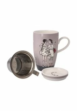 Goebel Teetasse Mit Deckel Und Sieb Barbara Freundlieb - Ziemlich Beste Freundinnen Bunt -KARAFFEN-KRUEGE Verkäufe unnamed file 166