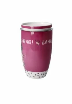 Goebel Teetasse Mit Deckel Und Sieb Barbara Freundlieb - Ich Muss Gar Nix Bunt -KARAFFEN-KRUEGE Verkäufe unnamed file 171