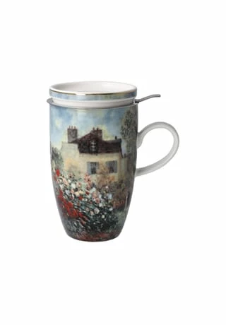 Goebel Teetasse Mit Deckel Und Sieb Claude Monet - Das Künstlerhaus Bunt 3 Goebel Teetasse Mit Deckel Und Sieb Claude Monet - Das Künstlerhaus Bunt