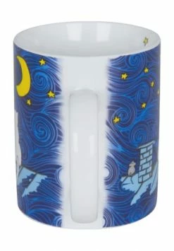 KÖNITZ Kaffeebecher "Katze Bei Nacht", Katzen, Porzellan Blau/ Mehrfarbig -KARAFFEN-KRUEGE Verkäufe unnamed file 232