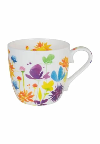 KÖNITZ Henkelbecher "Victoria Lowe - Full Bloom", 450 Ml WEIß/ MEHRAFARBIG 3 KÖNITZ Henkelbecher "Victoria Lowe - Full Bloom", 450 Ml WEIß/ MEHRAFARBIG