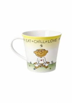 Goebel Coffee-/Tea Mug Der Kleine Yogi - "Eat Chill Love" Bunt -KARAFFEN-KRUEGE Verkäufe unnamed file 310