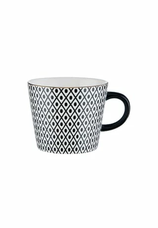BUTLERS® ORNAMENTS Tasse 350ml Schwarz-Weiß 3 BUTLERS® ORNAMENTS Tasse 350ml Schwarz-Weiß