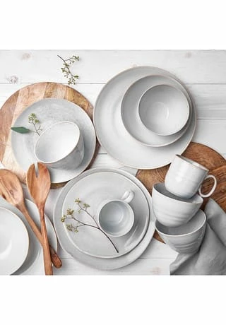 BUTLERS® MANOR 4x Tasse 450ml Hellgrau 4 BUTLERS® MANOR 4x Tasse 450ml Hellgrau – Bild 2