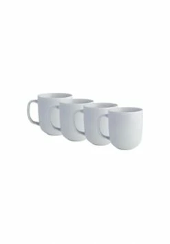 BUTLERS® CASA NOVA 4x Tasse Mit Henkel 400ml Grau