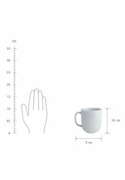 BUTLERS® CASA NOVA 4x Tasse Mit Henkel 400ml Grau -KARAFFEN-KRUEGE Verkäufe unnamed file 510