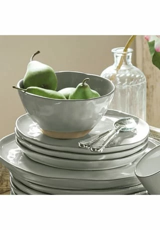 LOBERON Dessertteller 6er Set Biarré Grau 4 LOBERON Dessertteller 6er Set Biarré Grau – Bild 2