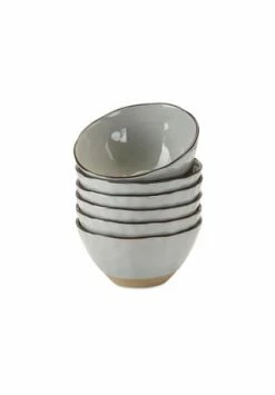 LOBERON Schüssel 6er Set Biarré Grau