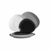 MÄSER Tellerset, Keramik GLENDALE Schwarz/ Weiß/ Grau
