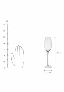 BUTLERS® MODERN TIMES Sektglas Mit Rillen 230ml -KARAFFEN-KRUEGE Verkäufe unnamed file 944